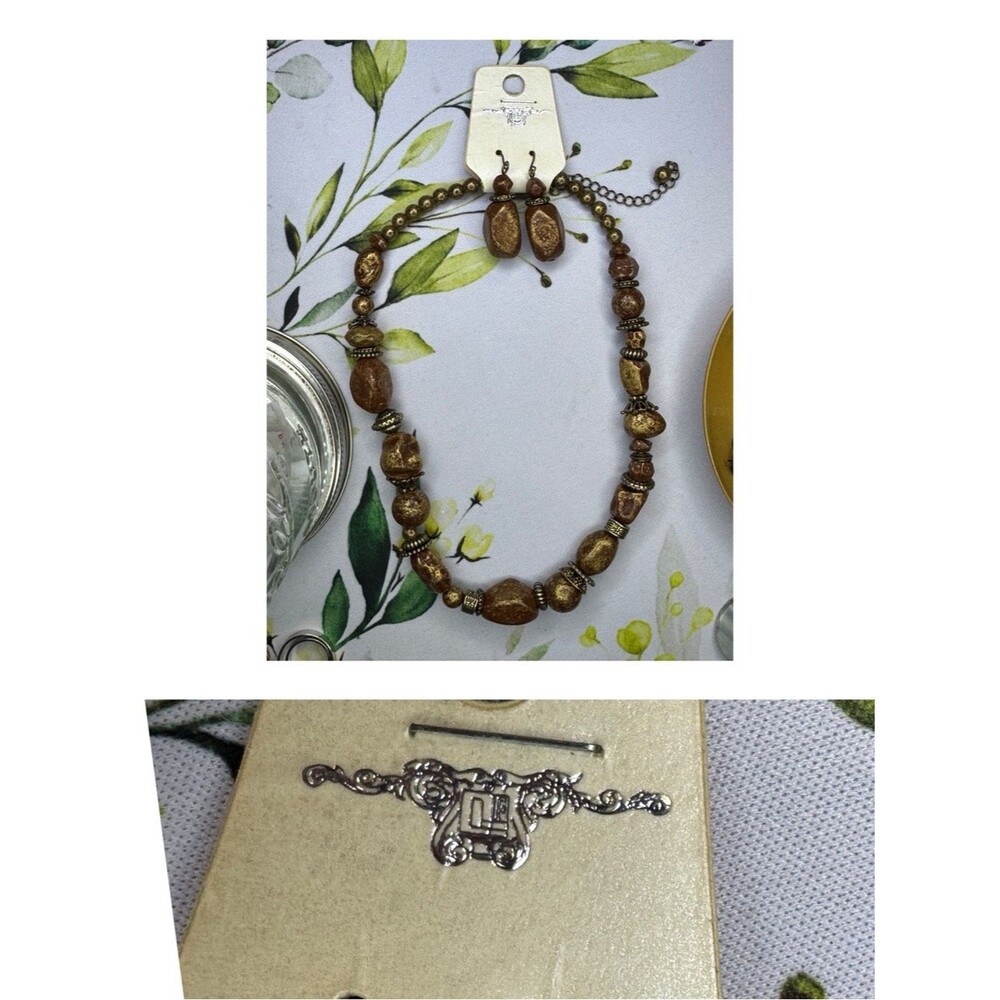 Unbranded Women's Brown and Gold Jewellery